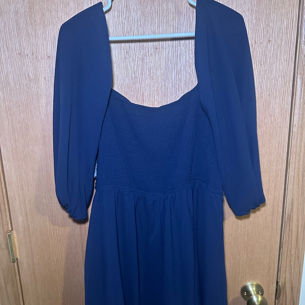 Elegant Blue Women's Dress